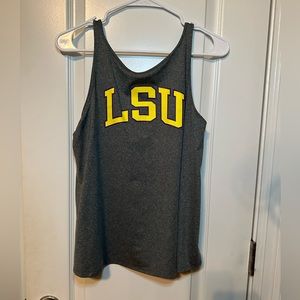 LSU Crossed Back Tank Top